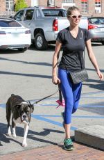 KATE UPTON Walks Her Dog Out in Beverly Hills 08/12/2016