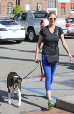 KATE UPTON Walks Her Dog Out in Beverly Hills 08/12/2016