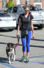 KATE UPTON Walks Her Dog Out in Beverly Hills 08/12/2016