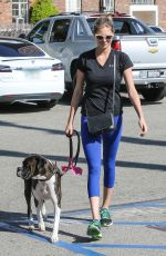 KATE UPTON Walks Her Dog Out in Beverly Hills 08/12/2016