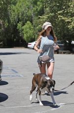 KATE UPTON Walks Her Dog Out in Los Angeles 08/16/2016