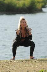 KATE WRIGHT and DANIELLE ARMSTRONG Workout at a Park in Essex 08/11/2016