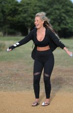 KATE WRIGHT and DANIELLE ARMSTRONG Workout at a Park in Essex 08/11/2016