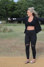 KATE WRIGHT and DANIELLE ARMSTRONG Workout at a Park in Essex 08/11/2016