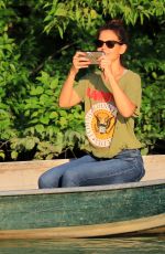 KATIE HOLMES at Central Park in New York 08/11/2016 