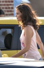 KATIE HOLMES on the Set of 