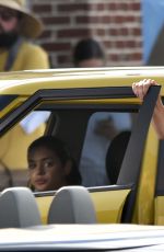 KATIE HOLMES on the Set of 