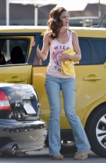 KATIE HOLMES on the Set of 