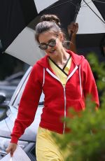 KATIE HOLMES on the Set of 
