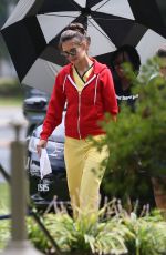 KATIE HOLMES on the Set of 