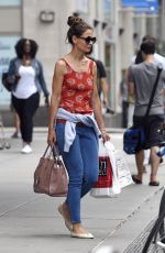 KATIE HOLMES Out and About in New York 08/18/2016