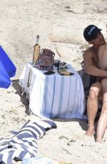 KATY PERRY in Bikini and Orlando Bloom at a Beach in Italy 08/04/2016