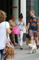 KELLY BENSIMON Out with Her Dog in New York 08/02/2016