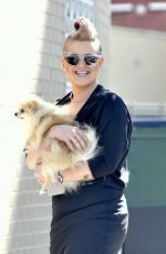 KELLY OSBOURNE Out with Her Dog in New York 08/15/2016