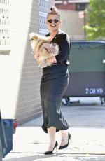 KELLY OSBOURNE Out with Her Dog in New York 08/15/2016