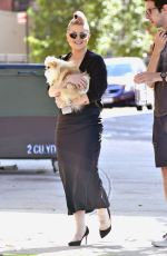 KELLY OSBOURNE Out with Her Dog in New York 08/15/2016