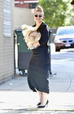 KELLY OSBOURNE Out with Her Dog in New York 08/15/2016