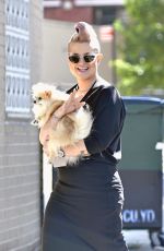 KELLY OSBOURNE Out with Her Dog in New York 08/15/2016