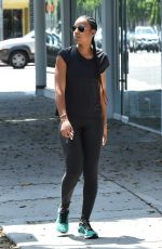 KELLY ROWLAND Shopping at Kartell Furniture Store in West Hollywood 08/09/2016