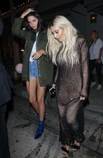 KENDALL JENNER and KIM KARDASHIAN at Craig