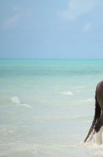 KENDALL JENNER at Horseback Riding at a Beach in Turks and Caicos 08/13/2016