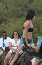 KENDALL JENNER at Horseback Riding at a Beach in Turks and Caicos 08/13/2016