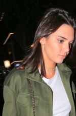 KENDALL JENNER at Nice Guy in West Hollywood 08/26/2016