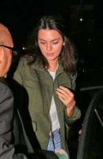 KENDALL JENNER at Nice Guy in West Hollywood 08/26/2016