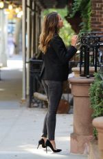 KERI RUSSELL Leaves Her Home in New York 08/04/2016