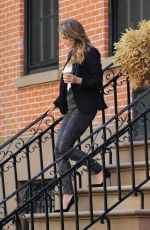 KERI RUSSELL Leaves Her Home in New York 08/04/2016