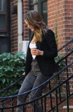 KERI RUSSELL Leaves Her Home in New York 08/04/2016