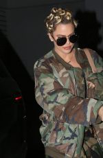 KHLOE KARDASHIAN Shows New Hairdo at Morton