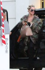 KHLOE KARDASHIAN Shows New Hairdo at Morton