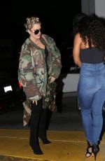 KHLOE KARDASHIAN Shows New Hairdo at Morton