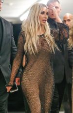 KIM KARDASHIAN at Famous by Kanye West Exhibit in Los Angeles 08/26/2016