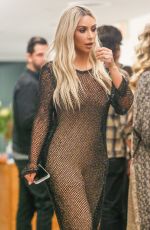 KIM KARDASHIAN at Famous by Kanye West Exhibit in Los Angeles 08/26/2016