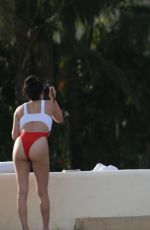 KIM KARDASHIAN in Bikini with Her Girlfriends on Beach in Mexico 08/20/2016