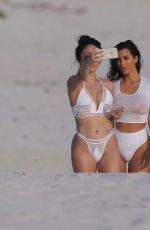 KIM KARDASHIAN in Bikini with Her Girlfriends on Beach in Mexico 08/20/2016