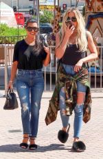 KOURTNEY and KHLOE KARDASHIAN Out Shopping in Encino 08/23/2016