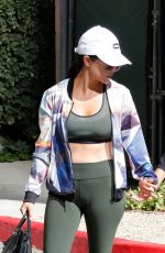 KOURTNEY KARDASHIAN in Leggings Out in Woodland Hills 08/16/2016