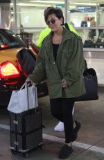 KRIS JENNER at Airport in Miami 08/12/2016