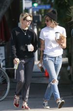 KRISTEN STEWART and ALICIA CARGILE Out for Coffee in Los Feliz 08/20/2016