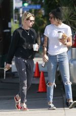 KRISTEN STEWART and ALICIA CARGILE Out for Coffee in Los Feliz 08/20/2016