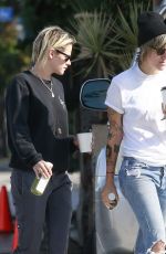 KRISTEN STEWART and ALICIA CARGILE Out for Coffee in Los Feliz 08/20/2016