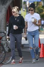 KRISTEN STEWART and ALICIA CARGILE Out for Coffee in Los Feliz 08/20/2016