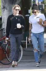 KRISTEN STEWART and ALICIA CARGILE Out for Coffee in Los Feliz 08/20/2016