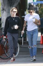 KRISTEN STEWART and ALICIA CARGILE Out for Coffee in Los Feliz 08/20/2016