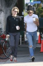KRISTEN STEWART and ALICIA CARGILE Out for Coffee in Los Feliz 08/20/2016