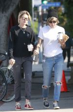 KRISTEN STEWART and ALICIA CARGILE Out for Coffee in Los Feliz 08/20/2016