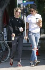 KRISTEN STEWART and ALICIA CARGILE Out for Coffee in Los Feliz 08/20/2016